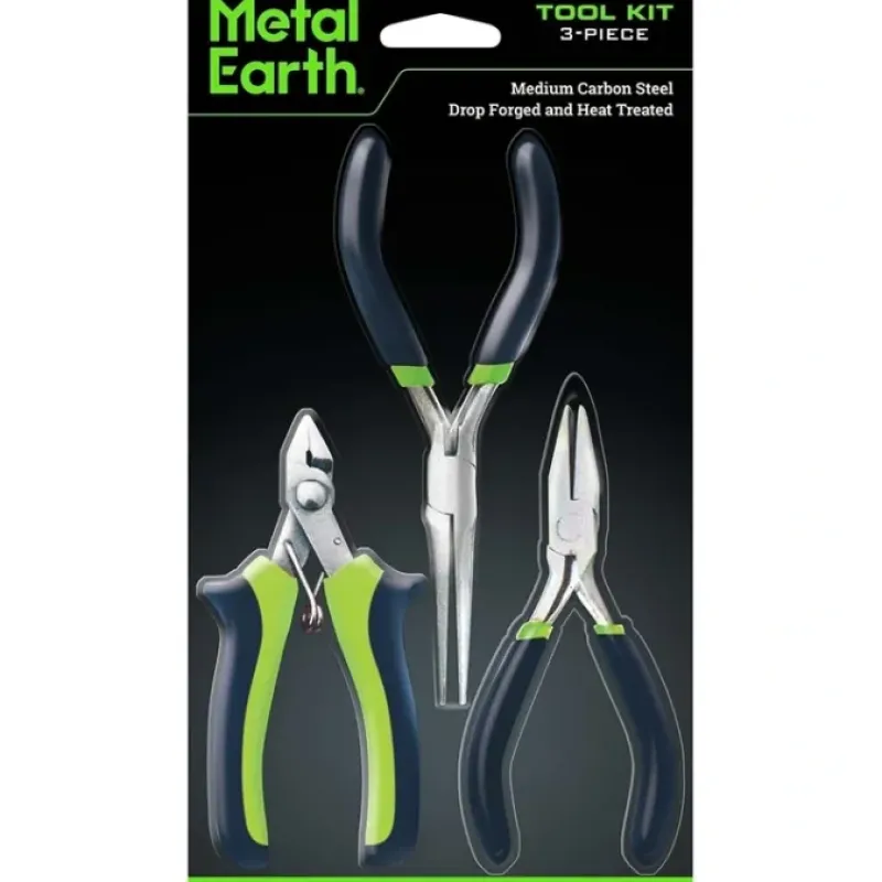 Toys-Fascinations 3-Pc Tool Kit (Clippers, Flat Nose Pliers, Needle) for Metal Earth - Your Source for Gaming Essentials
