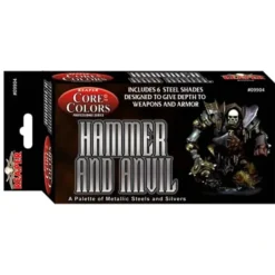 Tabletop Miniatures>Fast Palette Core Colors Paint Set (6 Bottles) #09904 - Hammer and Anvil - Your Source for Gaming Essentials