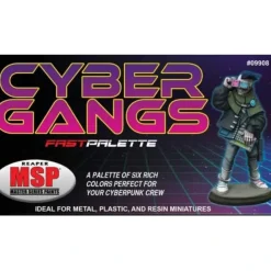 Tabletop Miniatures>Fast Palette MSP Paint Set (6 Bottles) #09908 - Cyber Gangs - Your Source for Gaming Essentials