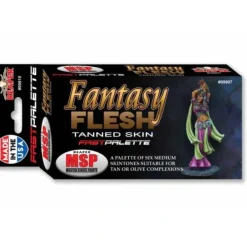 Tabletop Miniatures>Fast Palette MSP Paint Set (6 Bottles) #09907 - Fantasy Flesh Tanned Skin - Your Source for Gaming Essentials