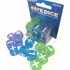 Dice-Fate Core RPG: Fate Dice - Accelerated Core (12) - Your Source for Gaming Essentials