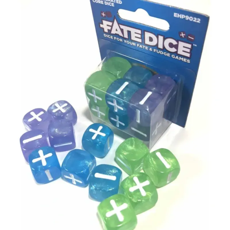 Dice-Fate Core RPG: Fate Dice - Accelerated Core (12) - Your Source for Gaming Essentials