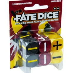 Dice-Fate Dice for Fate & Fudge Games - 12 D6 Spirit of the Century Centurion Dice - Your Source for Gaming Essentials