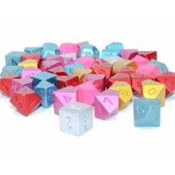 Dice-Faux Metal Jacket Mix of 50 Polyhedral Dice - Your Source for Gaming Essentials