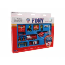 Toys-FDNY 12 Piece Playset with Vehicles, Signs, and Firefighters - Your Source for Gaming Essentials