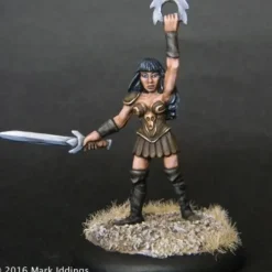 Tabletop Miniatures>Female Gladiator #03-161 Classic Ral Partha Fantasy RPG Metal Figure - Your Source for Gaming Essentials