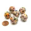 Dice-Festive 20 Sided D20 Chessex Dice, 6 Pieces - Circus with Black Numbers - Your Source for Gaming Essentials