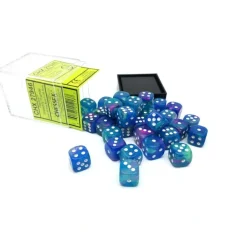 Dice-Festive 12mm D6 Chessex Dice Block (36 Dice) - Waterlily with White Pips - Your Source for Gaming Essentials