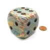 Dice-Festive 50mm Huge Large D6 Chessex Dice, 1 Piece - Vibrant with Brown Pips - Your Source for Gaming Essentials