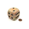 Dice-Festive 50mm Huge Large D6 Chessex Dice, 1 Piece - Circus with Black Pips - Your Source for Gaming Essentials