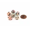 Dice-Festive 12mm Mini 12 Sided D12 Dice, 6 Pieces - Circus with Black Numbers - Your Source for Gaming Essentials