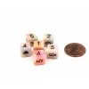 Dice-Festive 9mm Mini 6 Sided D6 Dice, 6 Pieces - Circus with Black Numbers - Your Source for Gaming Essentials