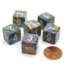 Dice-Festive 15mm 6-Sided D6 Numbered Chessex Dice, 6 Pieces - Carousel with White - Your Source for Gaming Essentials
