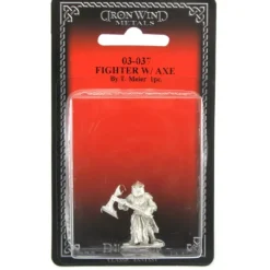 Tabletop Miniatures>Fighter with Axe #03-037 Classic Ral Partha Fantasy RPG Metal Figure - Your Source for Gaming Essentials