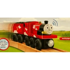 New Fisher Price BDG14 Thomas & Friends Wooden Railway Roll & Whistle James - Your Source for Gaming Essentials Trains