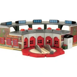 Online Fisher Price Y4366 Thomas & Friends Wooden Railway Deluxe Roundhouse - Your Source for Gaming Essentials Trains