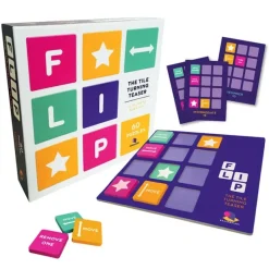Toys-Flip, The Tile Turning Teaser (60 Puzzles) - Your Source for Gaming Essentials