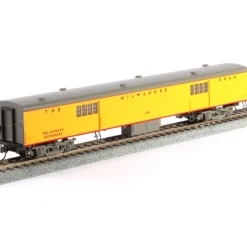 Clearance Fox Valley Models 10086 HO 1935 Express Car, MILW/UP Yellow & Gray #1122 - Your Source for Gaming Essentials Trains