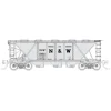New Fox Valley Models 90516 N Norfolk & Western RTR H30 3-Bay Covered Hopper #70210 - Your Source for Gaming Essentials Trains