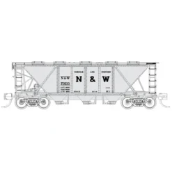 New Fox Valley Models 90516 N Norfolk & Western RTR H30 3-Bay Covered Hopper #70210 - Your Source for Gaming Essentials Trains
