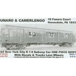 Hot Funaro & Camerlengo 104 Subway car NYC R 1-9 dcls - Your Source for Gaming Essentials Trains