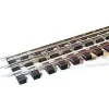 Online Gargraves WT-202-24 O 3 Rail Regular Stainless 24.8" Wood Tie Sectional Track - Your Source for Gaming Essentials Trains