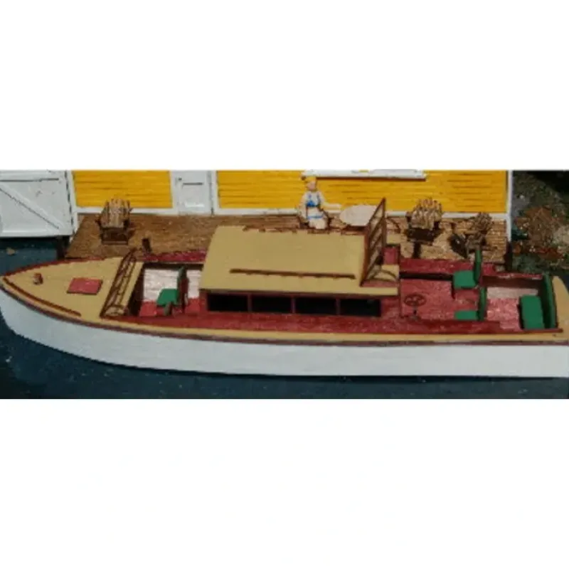 Hot GCLaser 1465 HO 38' Boat Laser-Cut Wood Kit - Your Source for Gaming Essentials Trains