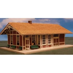 GCLaser 1332 HO Elmhurst Depot - Kit (Laser-Cut Wood) - Your Source for Gaming Essentials Trains