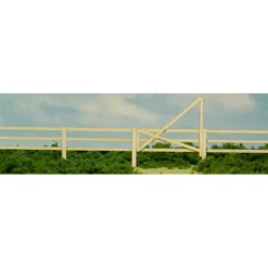 Clearance GCLaser 19086 HO 3-Slat Fence with 3 Gates Laser-Cut Matboard & Wood Kit - Your Source for Gaming Essentials Trains