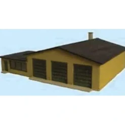 Clearance GCLaser 305 N Scale M&J Service Station Laser Curt Wood Laser Cut Kit - Your Source for Gaming Essentials Trains