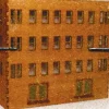 Hot GCLaser 55603 4-Story Office/Retail Background Building - #2 Back w/Doors - Your Source for Gaming Essentials Trains