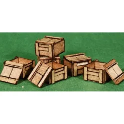 Hot GCLaser 91014 Wood Crates - Kit #4 pkg (6) - Your Source for Gaming Essentials Trains