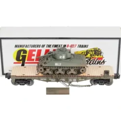 Best Geller Toy Trains 38048 O US Army w/ M4 Sheman Tank w/ Dozer Blade VG/Box - Your Source for Gaming Essentials Trains