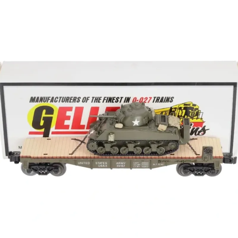 Online Geller Toy Trains 39157 O US Army Flatcar w/ M43A Sherman EX/Box - Your Source for Gaming Essentials Trains