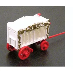 Best Gem City Amusement 9103 Red Wheels White Cage Bear Cage w/2 Bears - Your Source for Gaming Essentials Trains