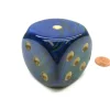 Dice>Gemini 50mm Huge Large D6 Chessex Dice, 1 Piece - Blue-Green with Gold Pips - Your Source for Gaming Essentials