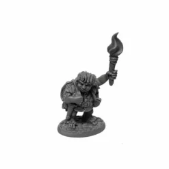 Tabletop Miniatures>Gus Greenweevil, Halfling Henchman #07018 Bones USA Unpainted Plastic Figure - Your Source for Gaming Essentials