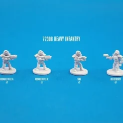 Tabletop Miniatures>Heavy Infantry (12) Unpainted Plastic CAV Strike Operations Figures - Your Source for Gaming Essentials