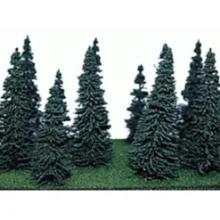 New Heki 307 4"-7" Mini Forest Pine Trees (Set of 12) - Your Source for Gaming Essentials Trains