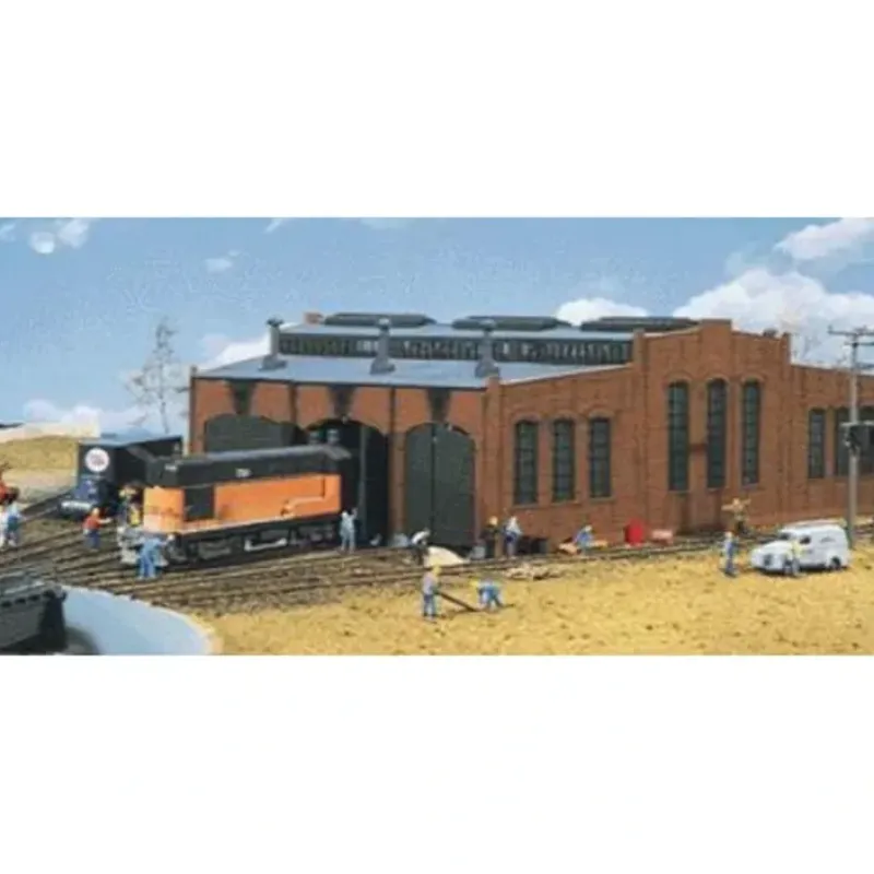 Clearance Heljan 802 HO 3-Stall Roundhouse Building Kit - Your Source for Gaming Essentials Trains