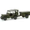 Herpa 741989 HO Roco U.S. Army Willy's Jeep + Anh Trailer MiniTanks - Your Source for Gaming Essentials Trains