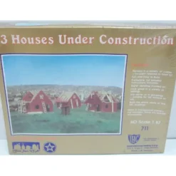 Clearance IHC 711 HO Scale 3 Houses Under Construction Building Kit - Your Source for Gaming Essentials Trains