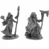Tabletop Miniatures>Jade Fire Leaders (2) #30054 Reaper Legends: Bones USA Unpainted Plastic Figures - Your Source for Gaming Essentials