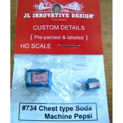 New JL Innovative Design 734 Custom Chest Type Soda Machine W/Case Pepsi - Your Source for Gaming Essentials Trains