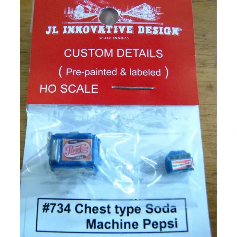 New JL Innovative Design 734 Custom Chest Type Soda Machine W/Case Pepsi - Your Source for Gaming Essentials Trains