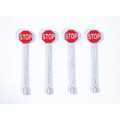 Clearance JL Innovative Design 851 HO Custom Street Signs Stop Sign Red (Pack of 4) - Your Source for Gaming Essentials Trains