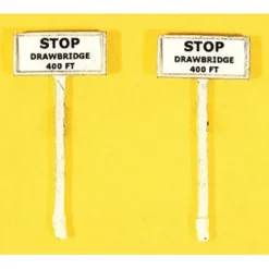 Online JL Innovative Design 847 HO Stop Drawbridge 400 Feet Sign Set (Pack of 2) - Your Source for Gaming Essentials Trains