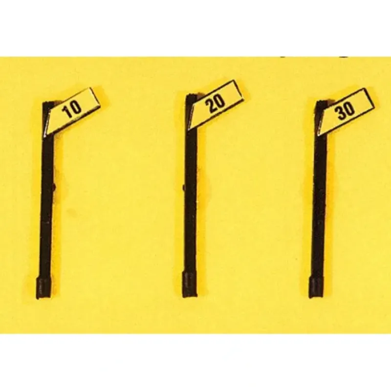 New JL Innovative Design 843 HO Angled Speed Signs Slow Set (Pack of 3) - Your Source for Gaming Essentials Trains