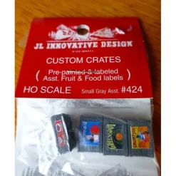 JL Innovative Design 424 HO Assorted Small Custom Crates Fruit and Food Series - Your Source for Gaming Essentials Trains