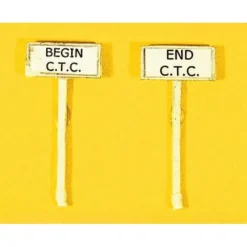 Discount JL Innovative Design 838 HO Begin/End C.T.C. Sign Set (Pack of 2) - Your Source for Gaming Essentials Trains
